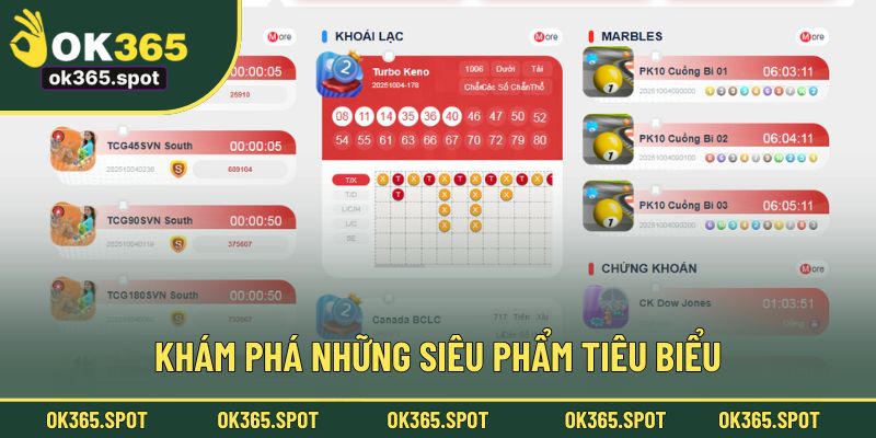 Danh sách trò chơi nổi bật, siêu hot