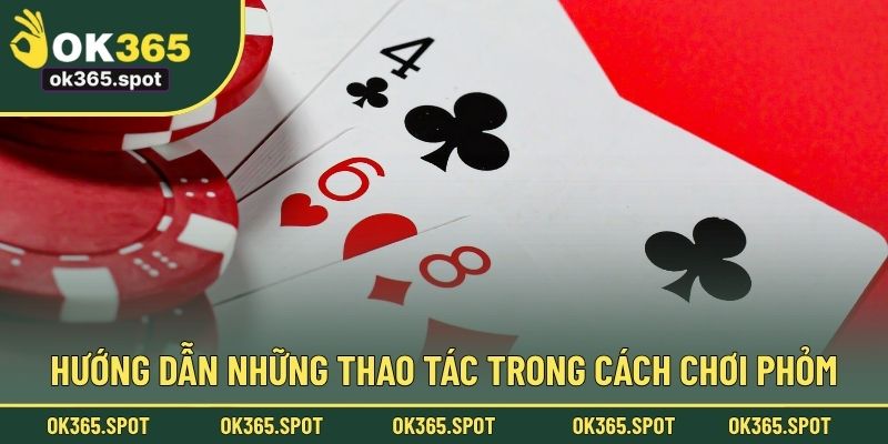 Hướng dẫn những thao tác trong cách chơi  phỏm
