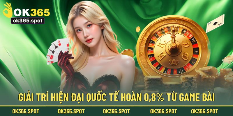 Giải trí hiện đại quốc tế hoàn 0,8% từ Game Bài